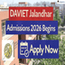 DAVIET Jalandhar Admissions 2026 Begins; Apply Now @davietjal.org